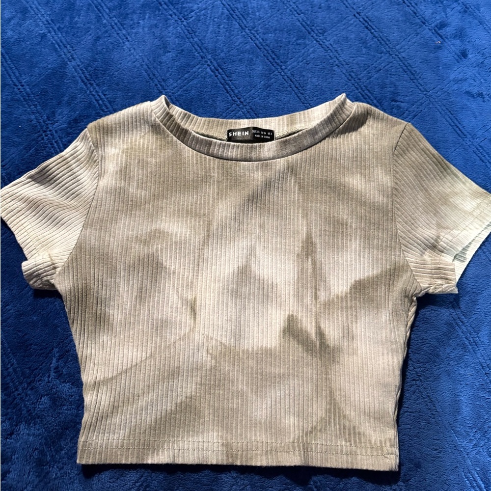 SHEIN  Ribbed Crop Top